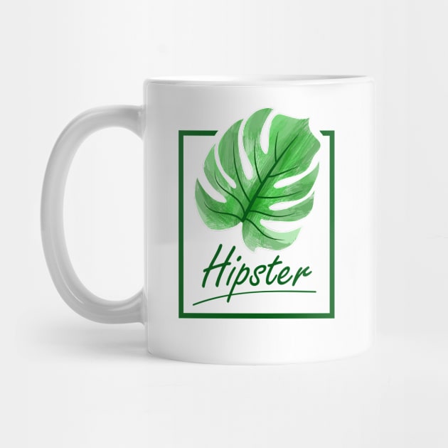 Monstera the Hipster plant by 13Lines Art